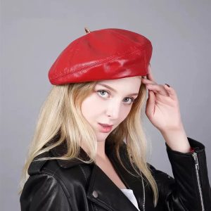 béret féminin cuir