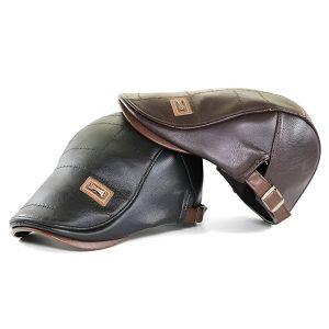 béret homme cuir