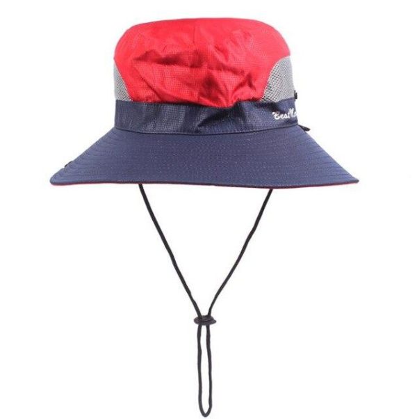 bob avec ficelle bleu et rouge