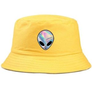 chapeau bob alien lumineux