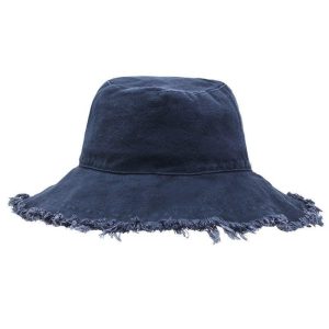 chapeau bob en jean vintage