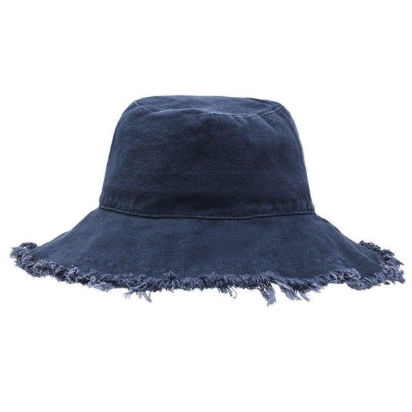 chapeau bob en jean vintage