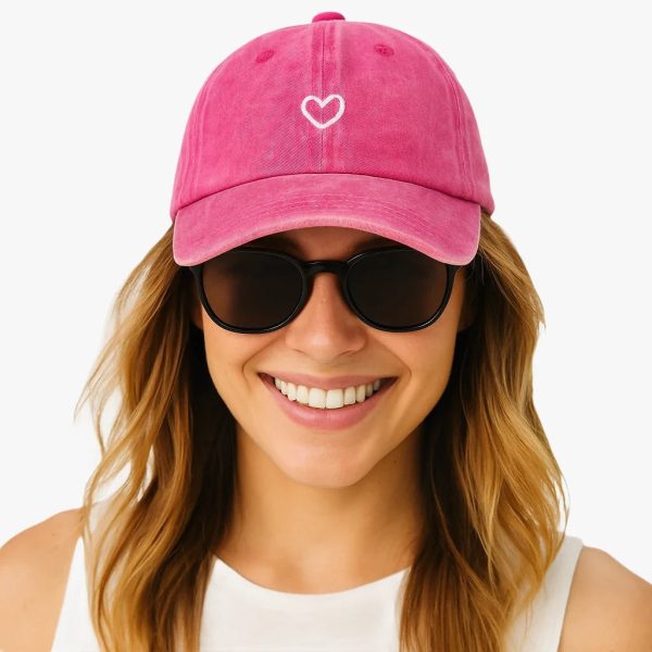 casquette Coeur Délavée