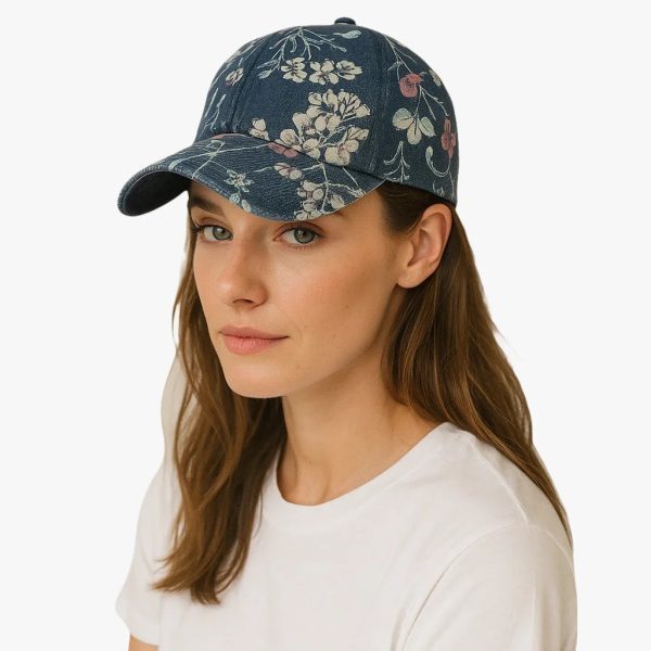 casquette femme fleurie