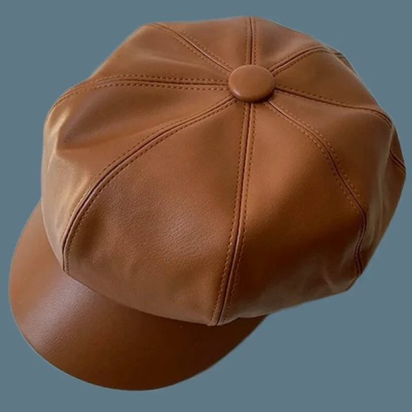 casquette gavroche femme cuir