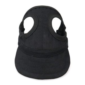 casquette pour chien noir uni