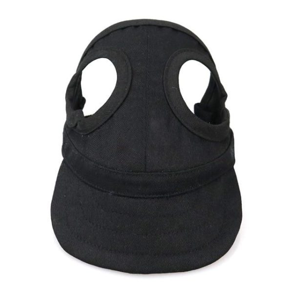 casquette pour chien noir uni