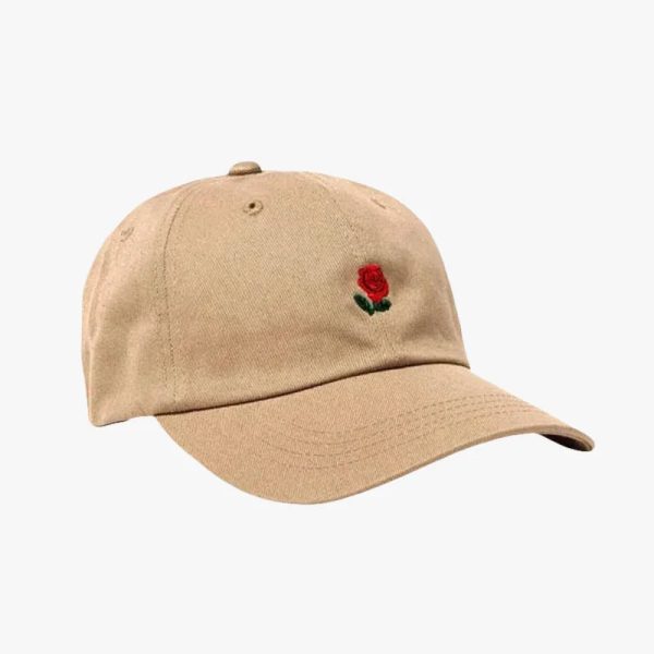 casquette rose brodé