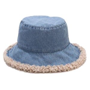 bob fourrure en jean