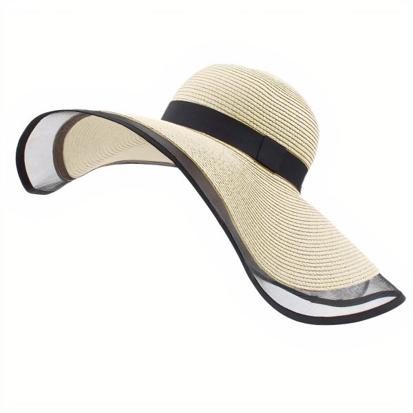 chapeau de paille pliable