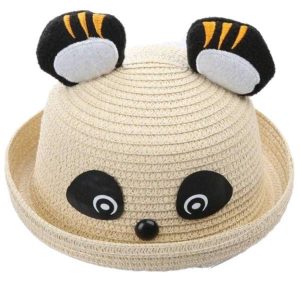 bob enfant en paille panda