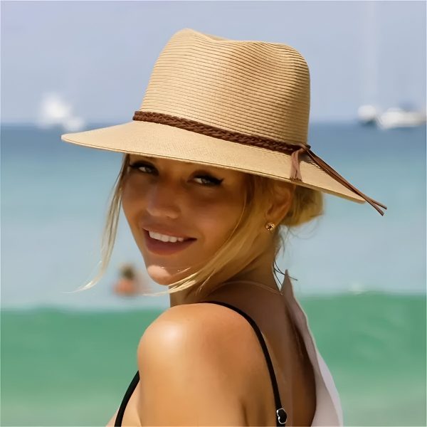 chapeau de paille tressé