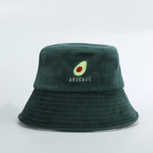 Chapeau enfant velours avocat