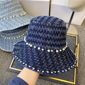 chapeau mode denim urbain