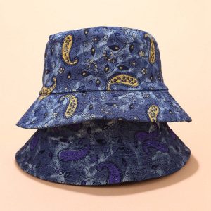 chapeau bob bleu roi