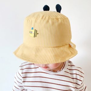 chapeau abeille rayé
