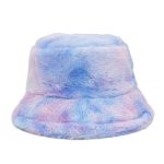 chapeau fourrure multicolore