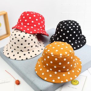 chapeau enfant à pois
